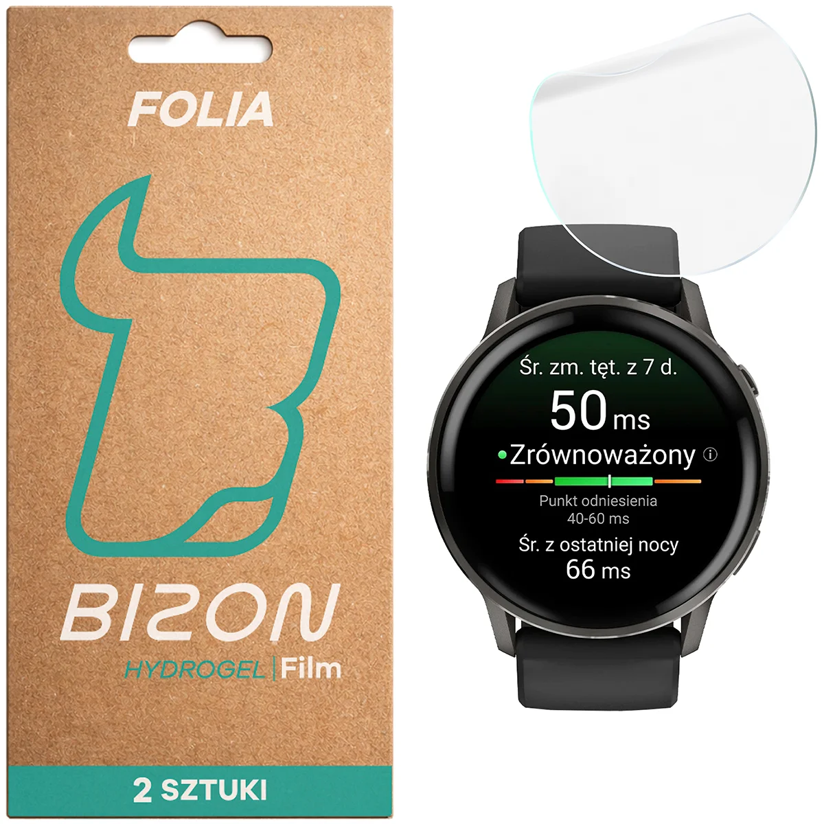 Folia hydrożelowa Bizon Watch Film Hydrogel Duo dla Garmin Venu 4 41 mm